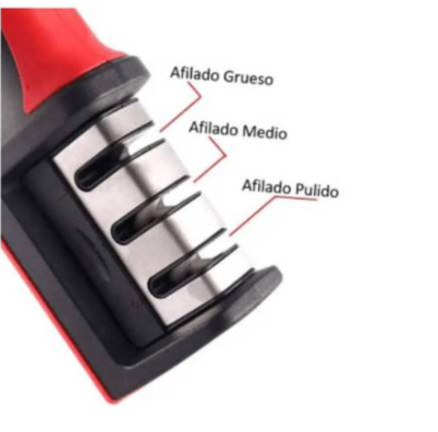 AFILADOR DE CUCHILO ACERO INOXIDABLE 3 EN 1 MANUAL