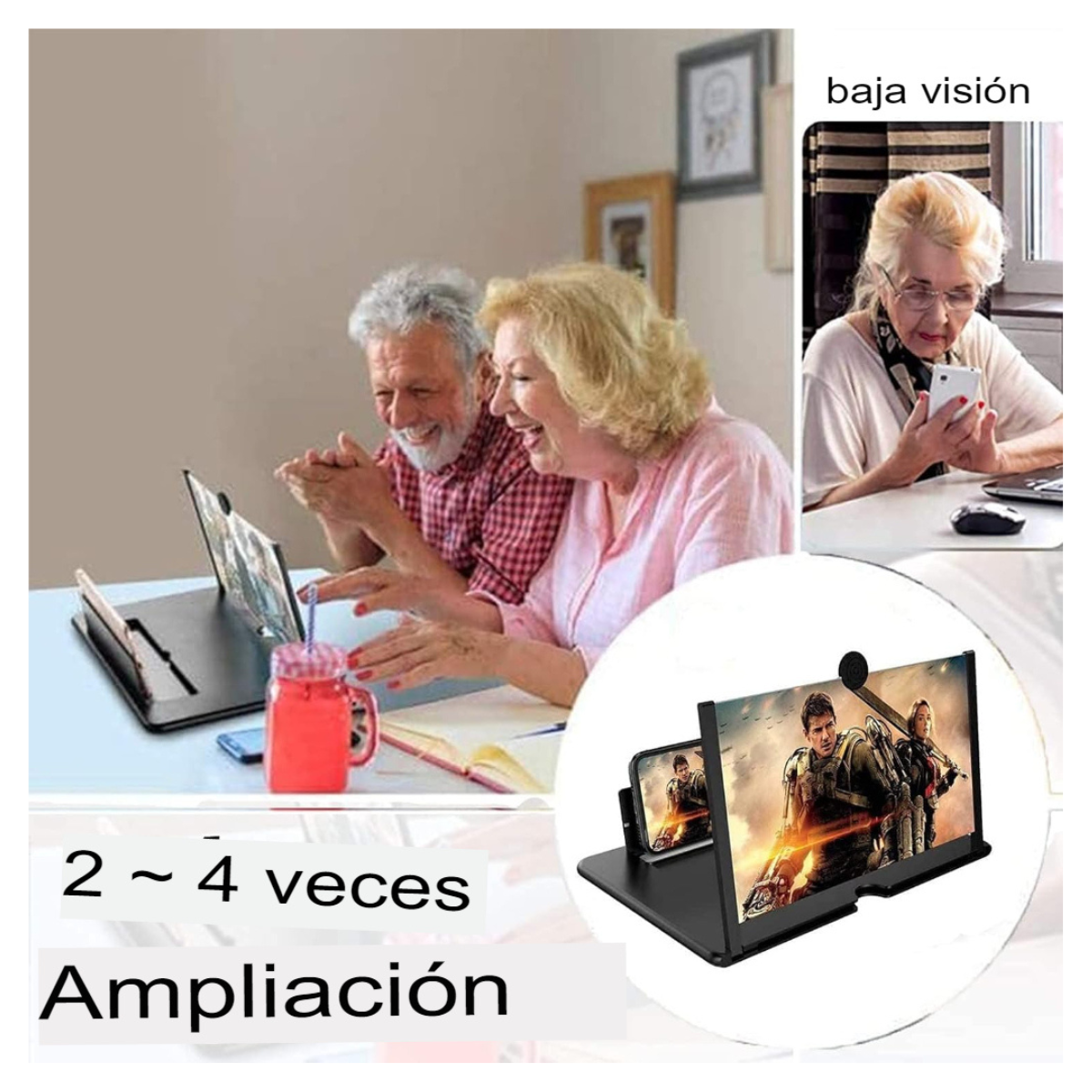 Amplificador Pantalla HD para Teléfon