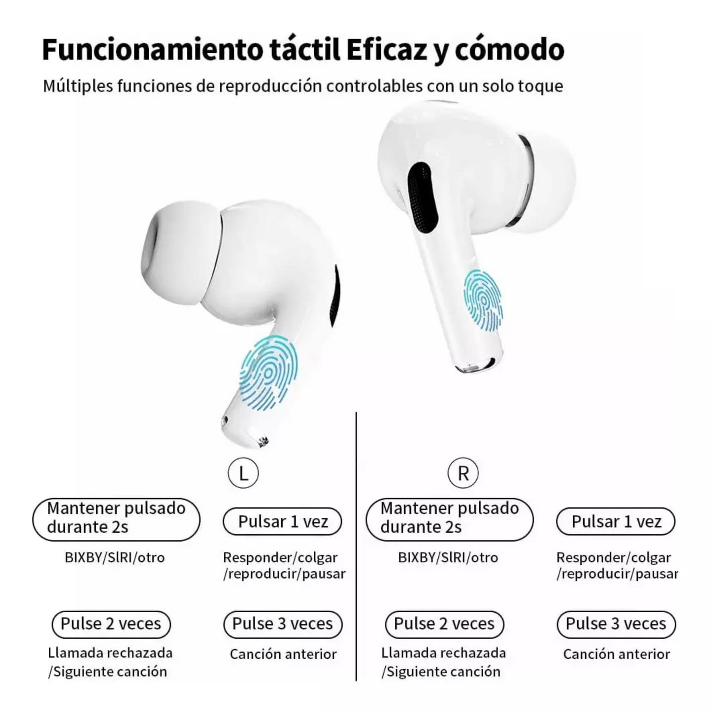 Audífonos Bluetooth PRO Pantalla Táctil