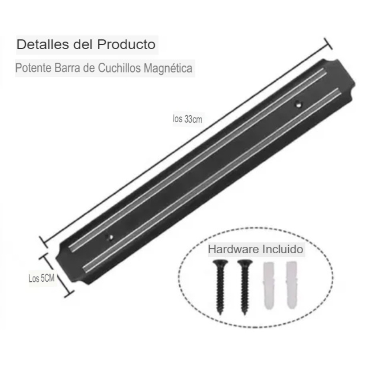 Barra Magnética Imantada 33 cm