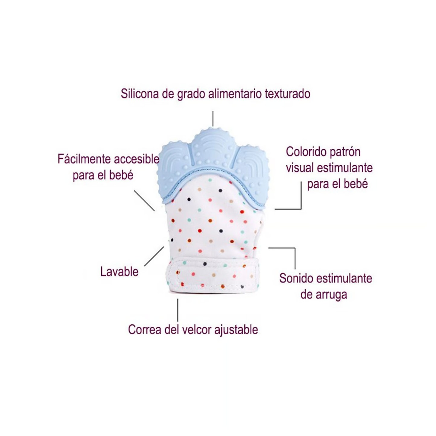 Guante Dentición Silicona para Bebe