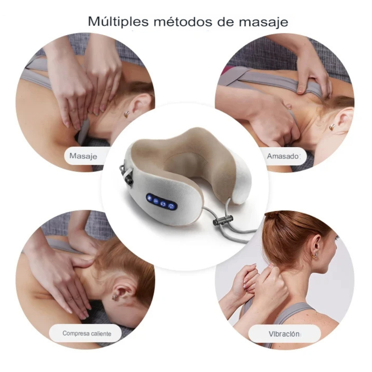 Cojin De Masaje Cervical Para Viajes