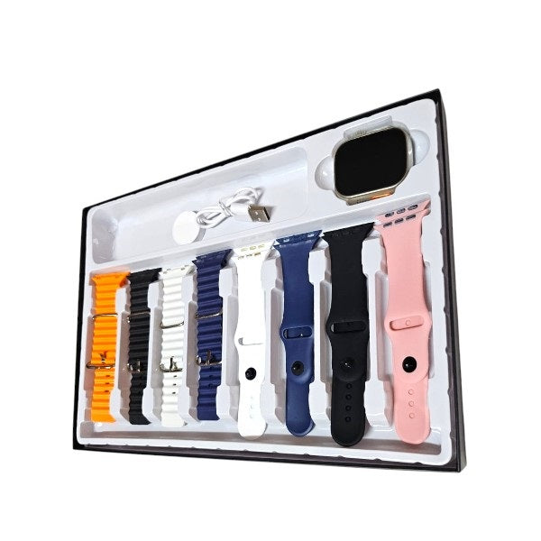 Reloj Inteligente 9 en 1 + 8 Correas
