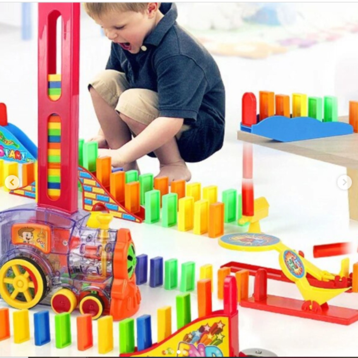 Tren de Domino Automatico Juguete Educativo