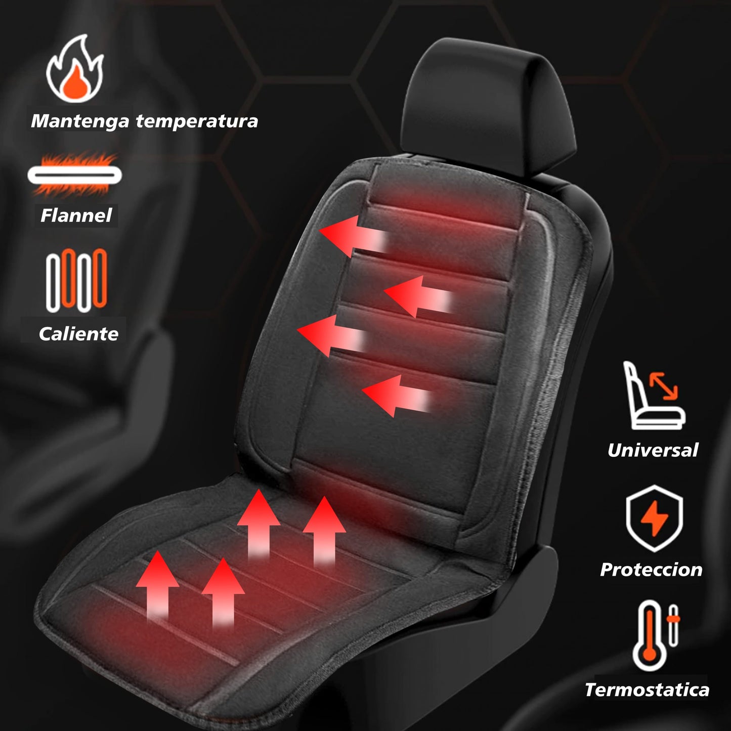 Fundas Calefactoras para Asientos de Autos