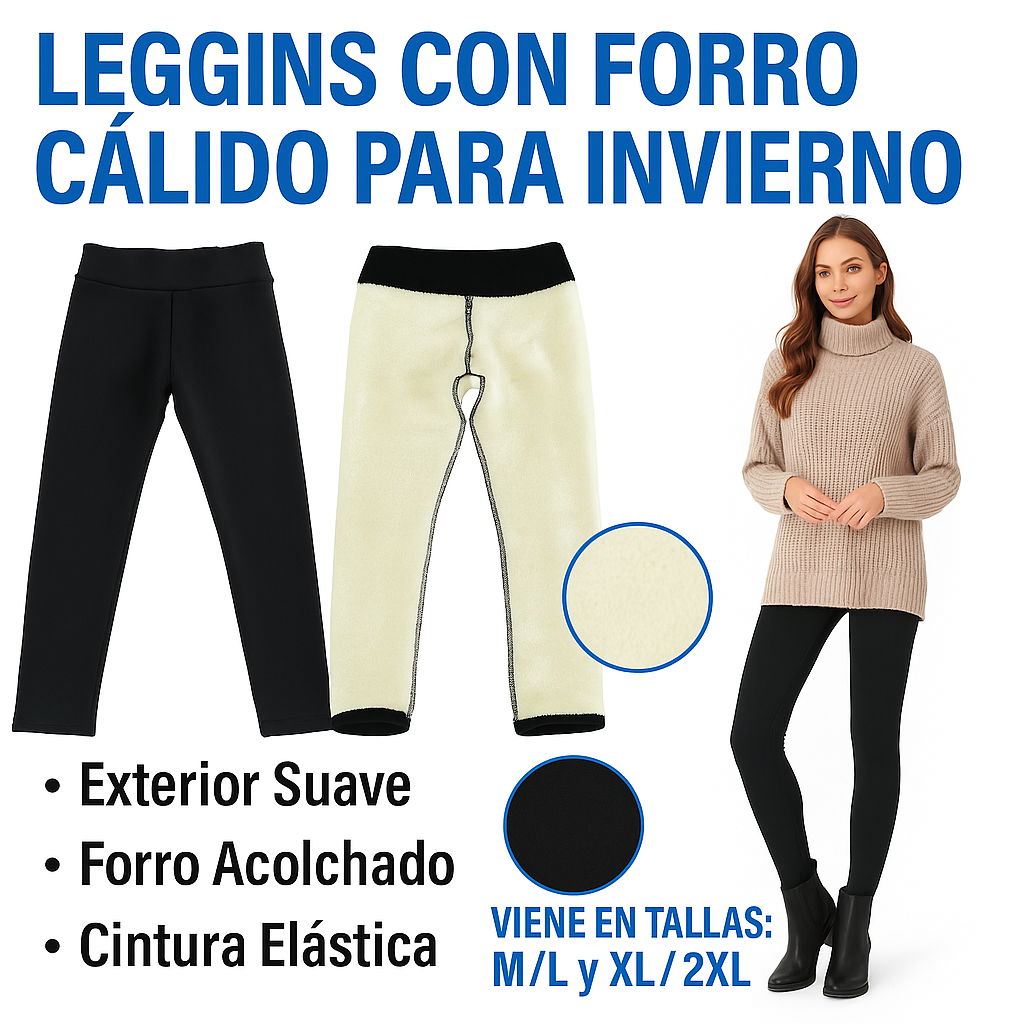 Leggings Térmicos con Forro Polar