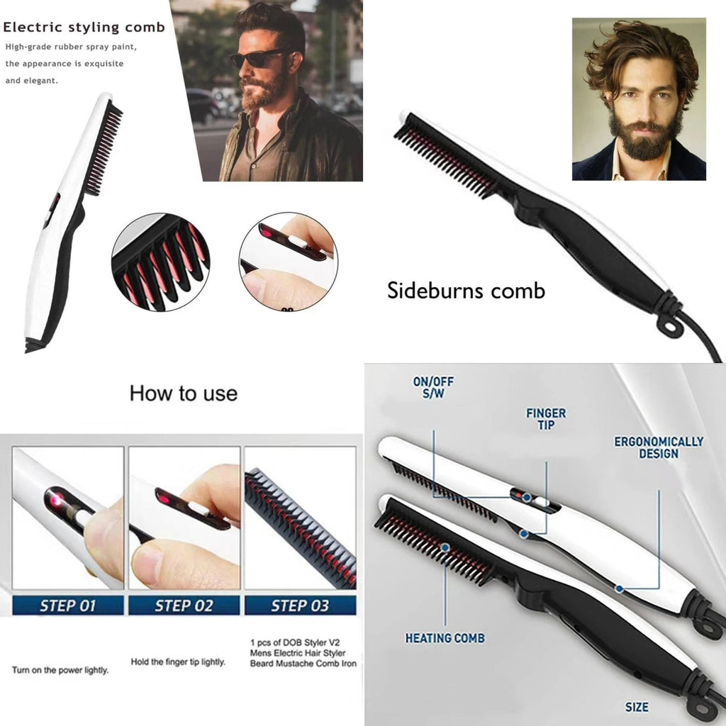 Plancha de Pelo y Barba Multifuncional Profesional